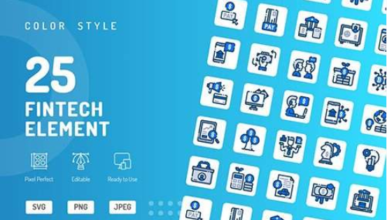 [Graphicriver] Fintech Element Color Icons (2020)_0.png